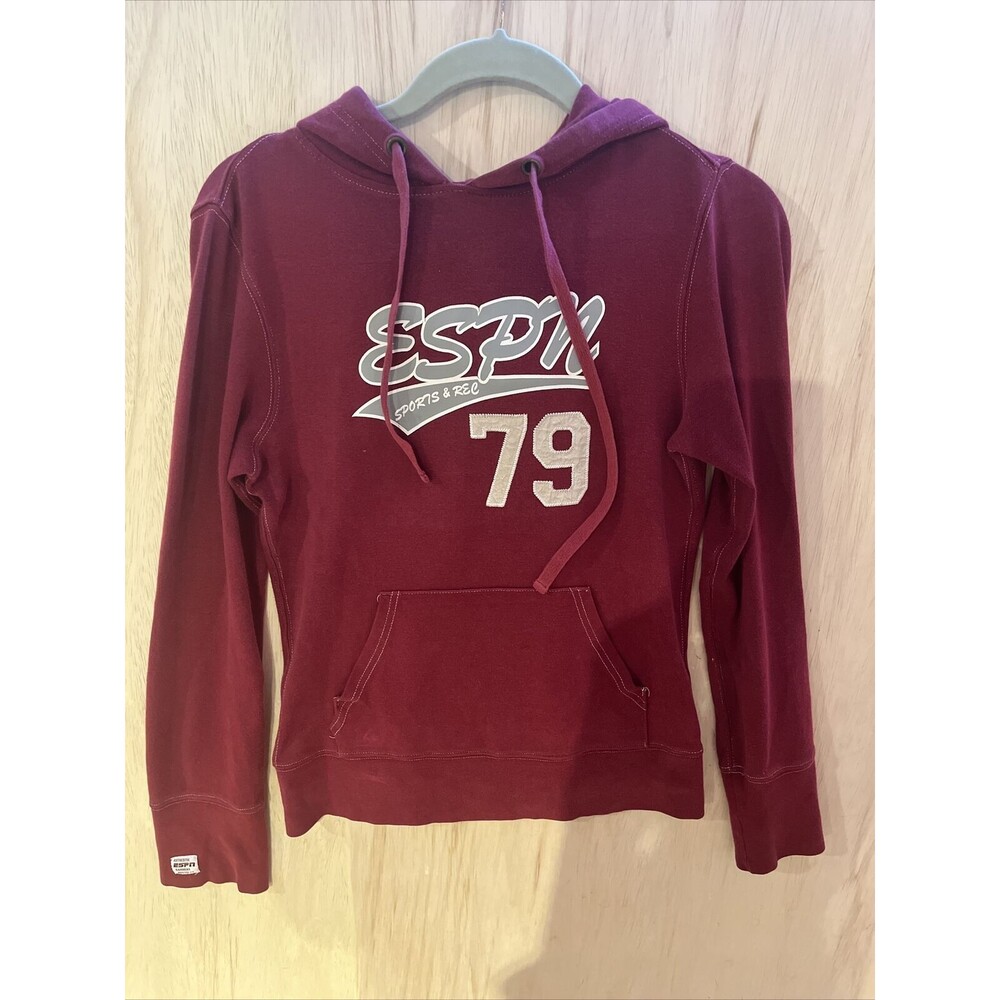 vintage ESPN brand hooded sweatshirt size small Y2K preppy 2000s